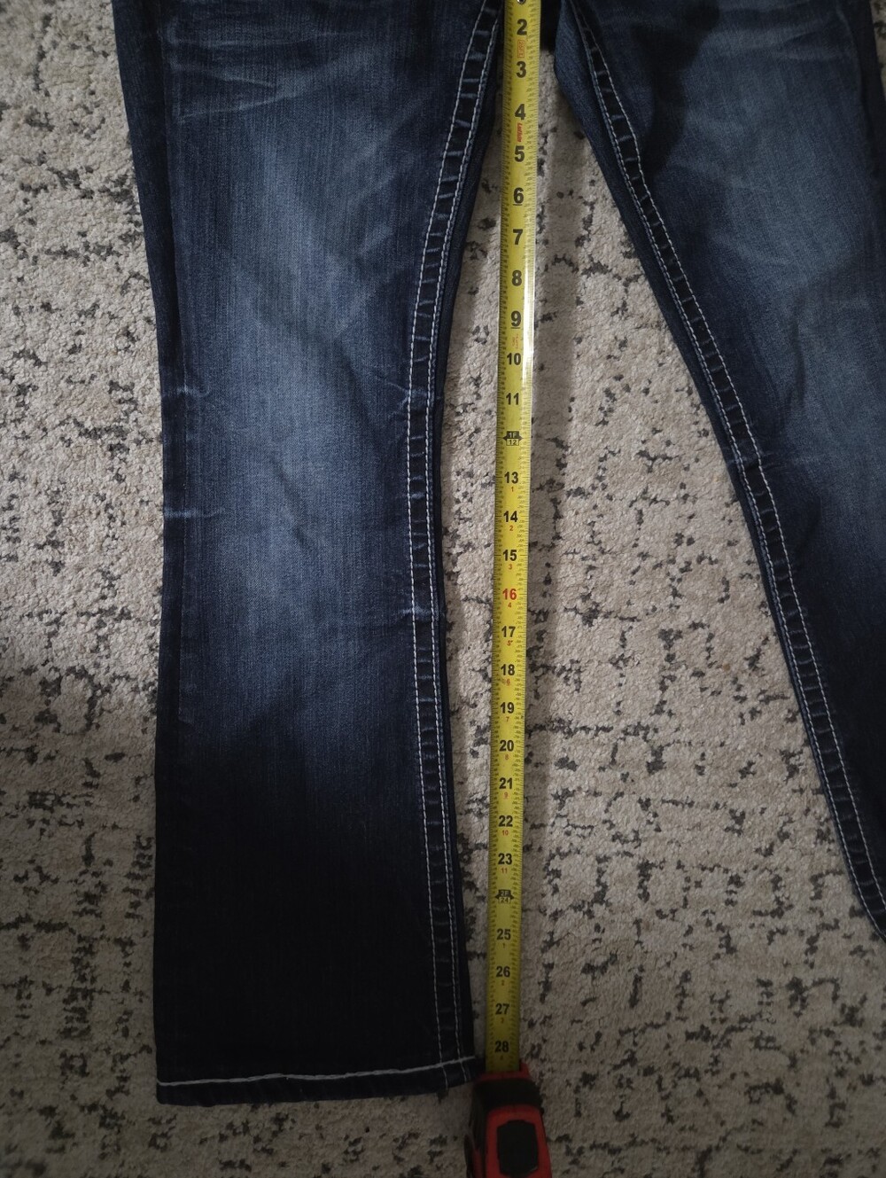 Miss Me Dark Indigo Bootcut Jeans with Embellished Pockets - Picture 7 of 7